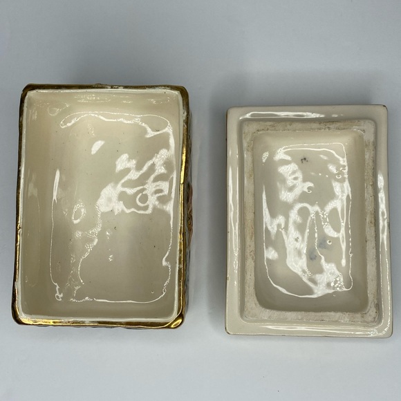 Vintage Capodimonte Ceramic Cigarette Box Mica Italy 73/96 - Picture 7 of 9